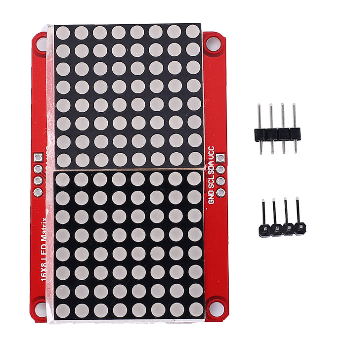 HT16K33 16x8 Red LED Matrix Module for Arduino and Raspberry Pi and more from PMD Way with free delivery worldwide
