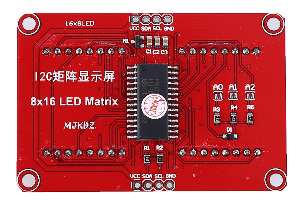 HT16K33 16x8 Red LED Matrix Module — PMD Way