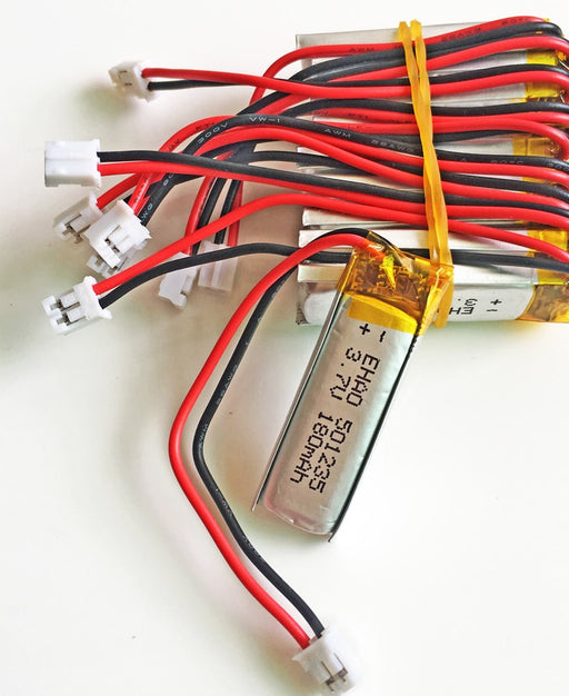 Lithium Ion Polymer Battery - 3.7v 180mAh 501235 - 10 Pack from PMD Way with free delivery worldwide