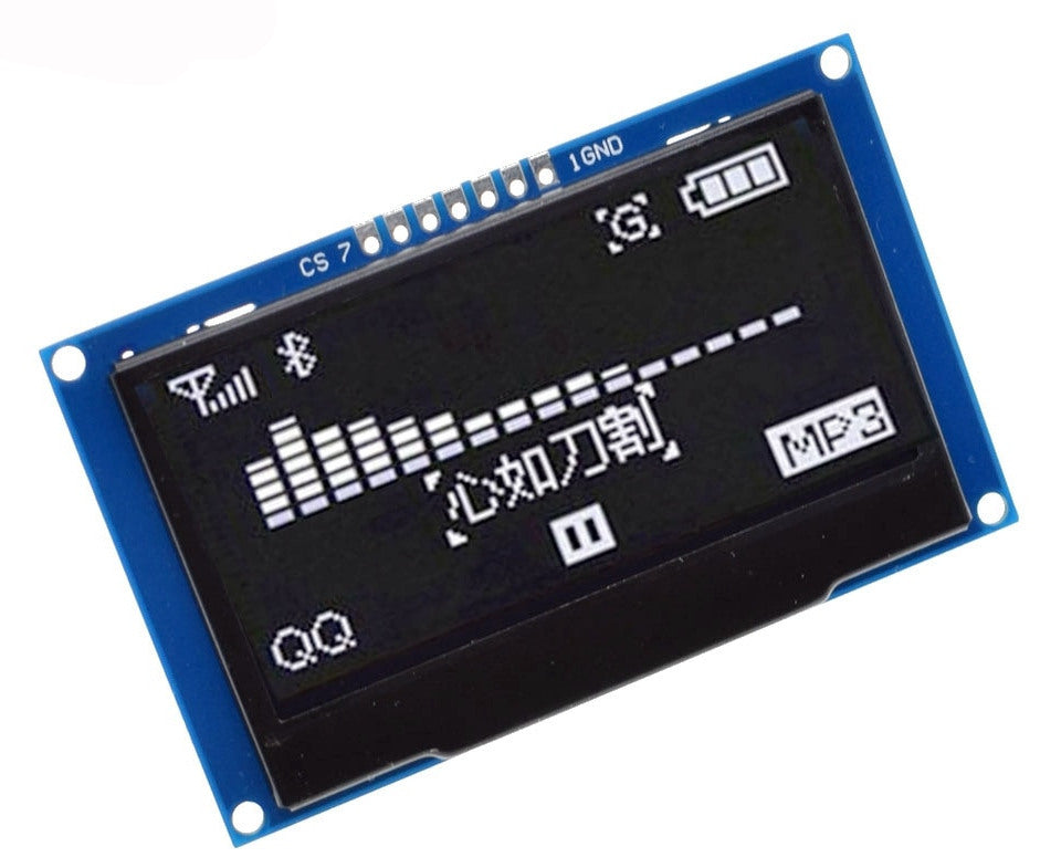 2.42" 128 x 64 White OLED Display - SPI interface from PMD Way with free delivery worldwide