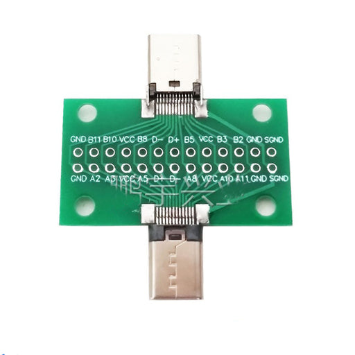 Easily tap into USB C cables with the USB 3.1 Type C Male to Female Breakout Test Board from PMD Way with free delivery worldwide