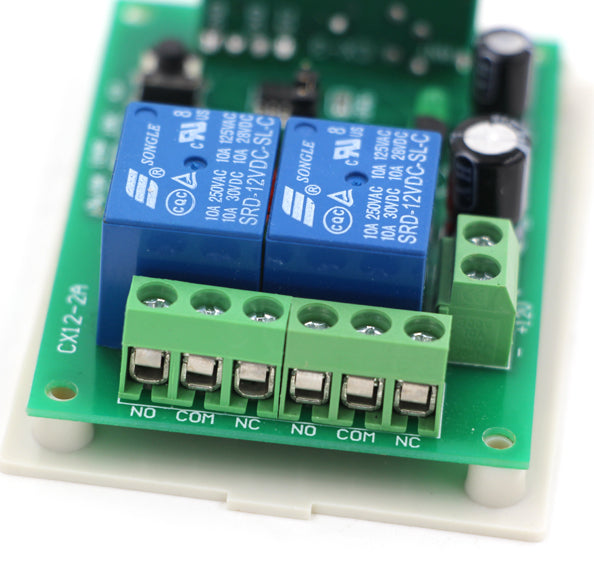 Two Channel Wireless Remote Relay Board - DC12V 24V from PMD Way with free delivery worldwide