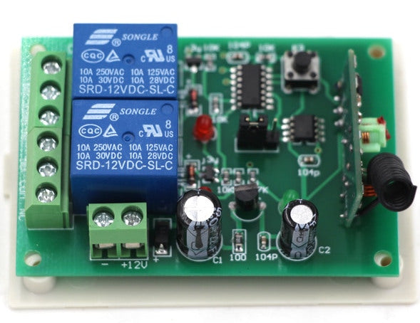 Two Channel Wireless Remote Relay Board - DC12V 24V from PMD Way with free delivery worldwide