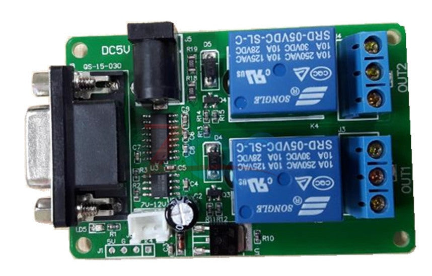 Two Channel RS232 Control Relay Board - 5V 12V DC from PMD Way with free delivery worldwide