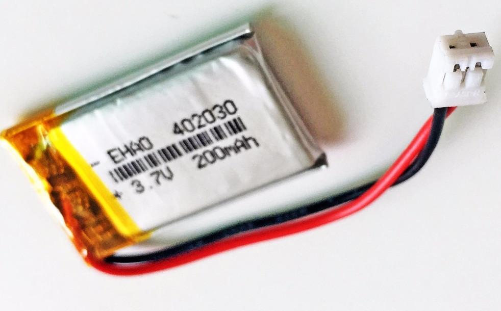 Lithium Ion Polymer Battery - 3.7v 200mAh 402030 from PMD Way with free delivery worldwide