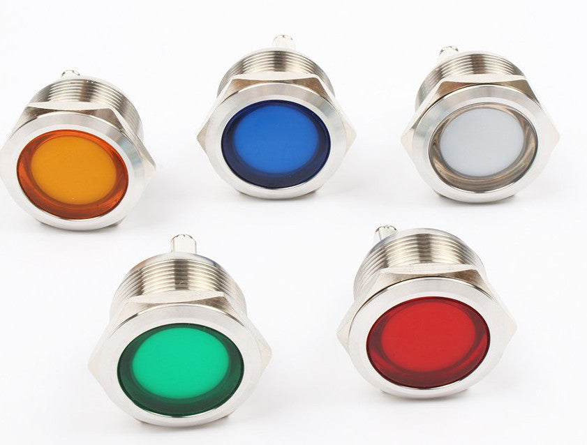 Useful 22mm Metal Panel Mount LED Indicator Lamps from PMD Way with free delivery worldwide