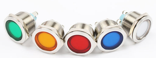 Useful 22mm Metal Panel Mount LED Indicator Lamps from PMD Way with free delivery worldwide