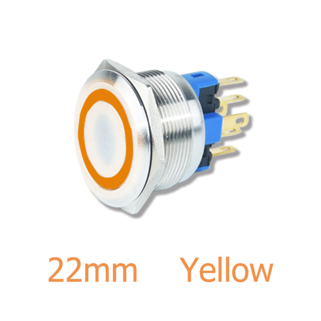 22mm Illuminated Metal Push Buttons - Flat from PMD Way with free delivery worldwide