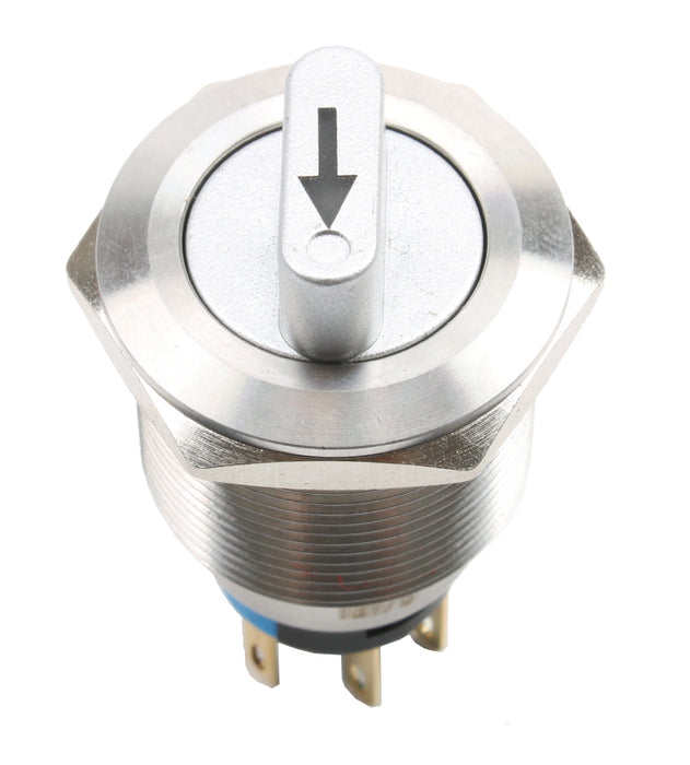 22mm Illuminated Metal Waterproof Rotary Switch - Latching from PMD Way with free delivery worldwide