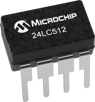 Microchip 24LC512 512Kb I2C EEPROM ICs in packs of ten from PMD Way with free delivery worldwide