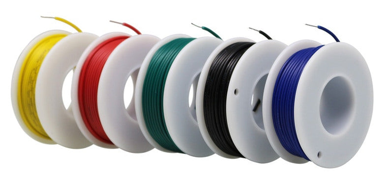 Solid Core 24AWG Five Color Pack - Breadboard Compatible - 10m Rolls from PMD Way with free delivery worldwide