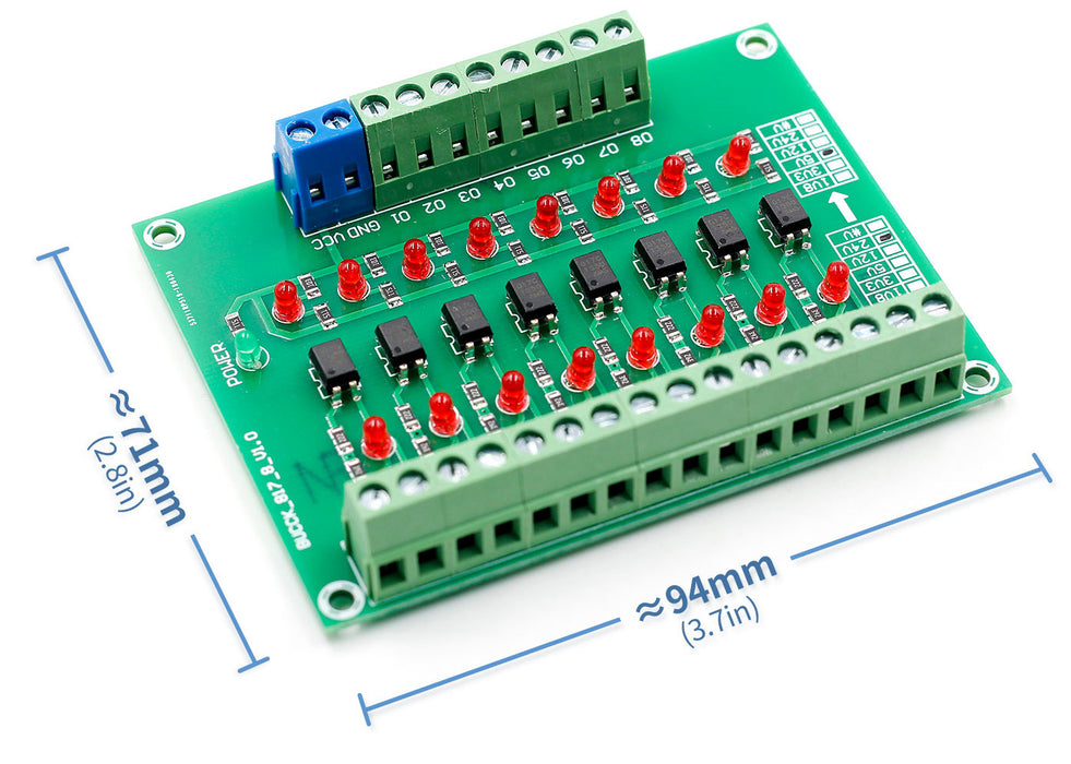 24V To 5V 8 Channel Isolated Level Converter from PMD Way with free delivery worldwide