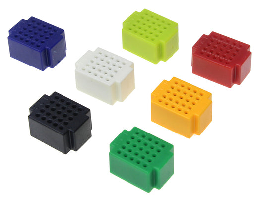 Mini 25 Point Solderless Breadboards  - 7 Pack from PMD Way with free delivery worldwide