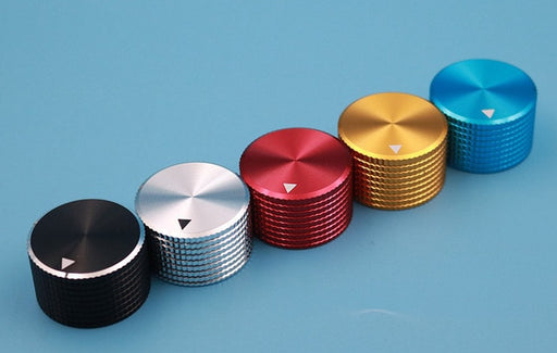 25x15.5mm Aluminium Knobs with Pointer - Various Colors - 5 Pack from PMD Way with free delivery worldwide