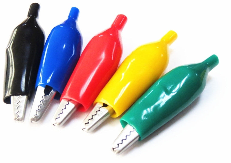28mm Crocodile Clips - 10 Pack - Various Colors from PMD Way with free delivery worldwide