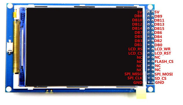 3.5 320 x 480 TFT Color LCD and SD Card Socket for Arduino MEGA