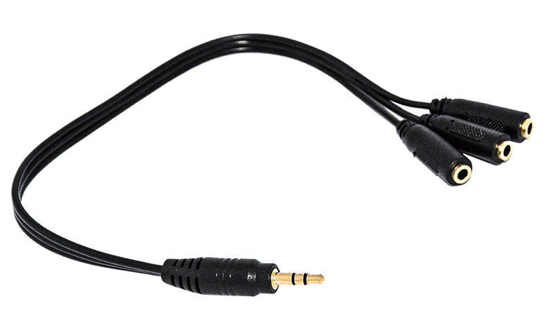 3.5mm Stereo Headphone Triple Splitter Cable