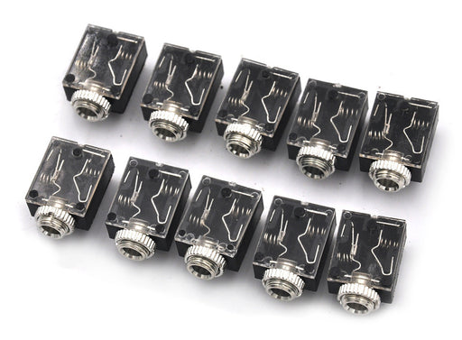 3.5mm Stereo PCB Mount Jack Socket - 10 Pack from PMD Way with free delivery worldwide