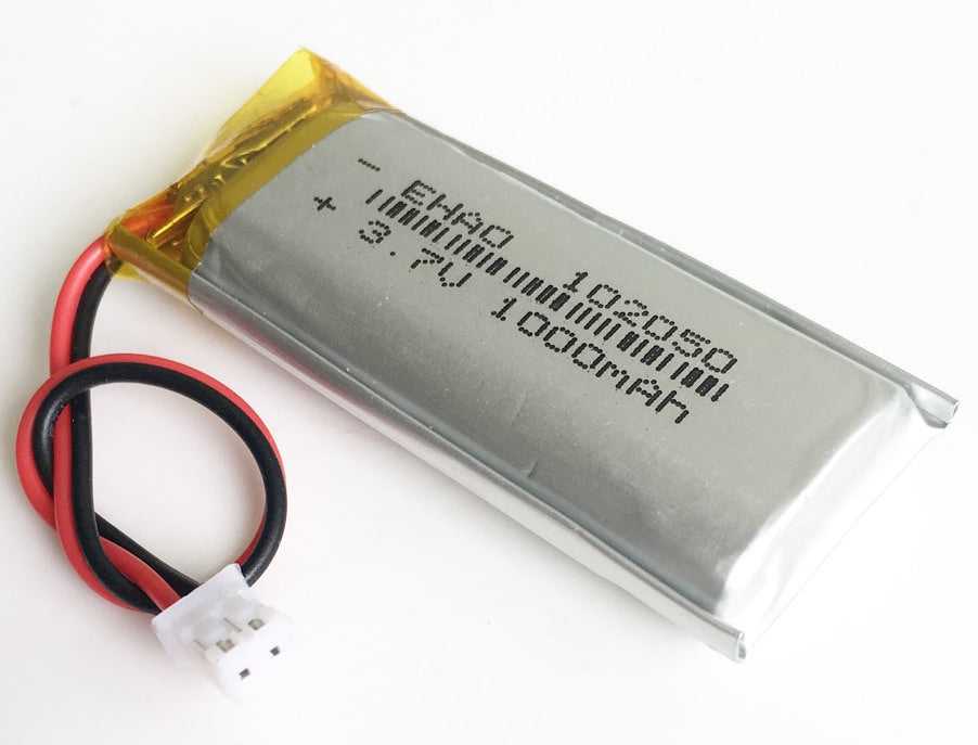 Lithium Ion Polymer Battery - 3.7v 1000mAh 102050 - 10 Pack from PMD Way with free delivery worldwide