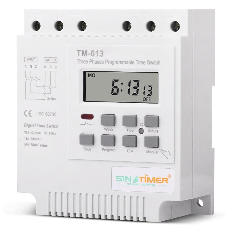 Three Phase AC 7 Day Programmable Timer Relay - 380V 415V from PMD Way with free delivery worldwide