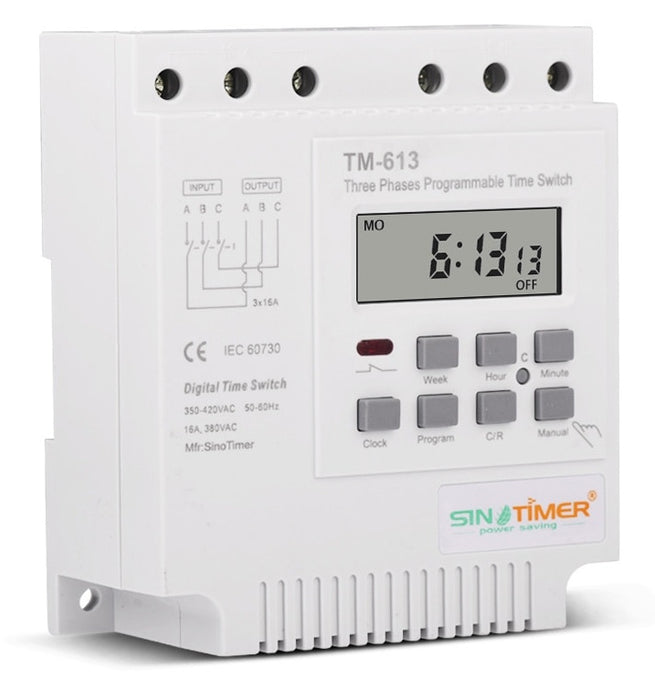 Three Phase AC 7 Day Programmable Timer Relay - 380V 415V from PMD Way with free delivery worldwide
