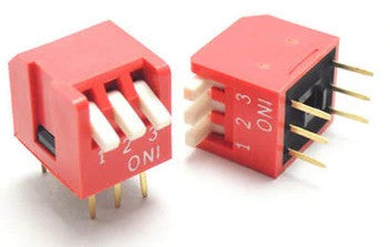 Piano Style DIP Switch - 3 Way in packs of ten from PMD Way with free delivery worldwide