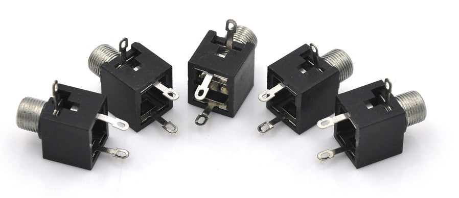 3.5mm Panel Mount Mono Jack Socket - 5 Pack from PMD Way with free delivery worldwide