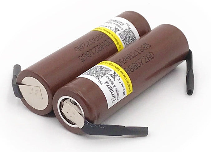 Solder Tab High Discharge 3000 mAh 18650 3.7V Rechargeable Batteries from PMD Way with free delivery worldwide
