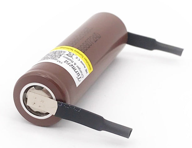 Solder Tab High Discharge 3000 mAh 18650 3.7V Rechargeable Batteries from PMD Way with free delivery worldwide