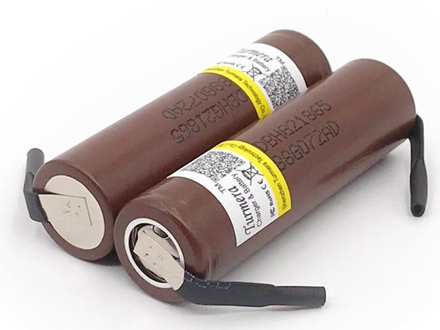 Solder Tab High Discharge 3000 mAh 18650 3.7V Rechargeable Batteries from PMD Way with free delivery worldwide