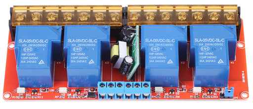 Optoisolated Four Channel 30A Relay Module from PMD Way with free delivery worldwide