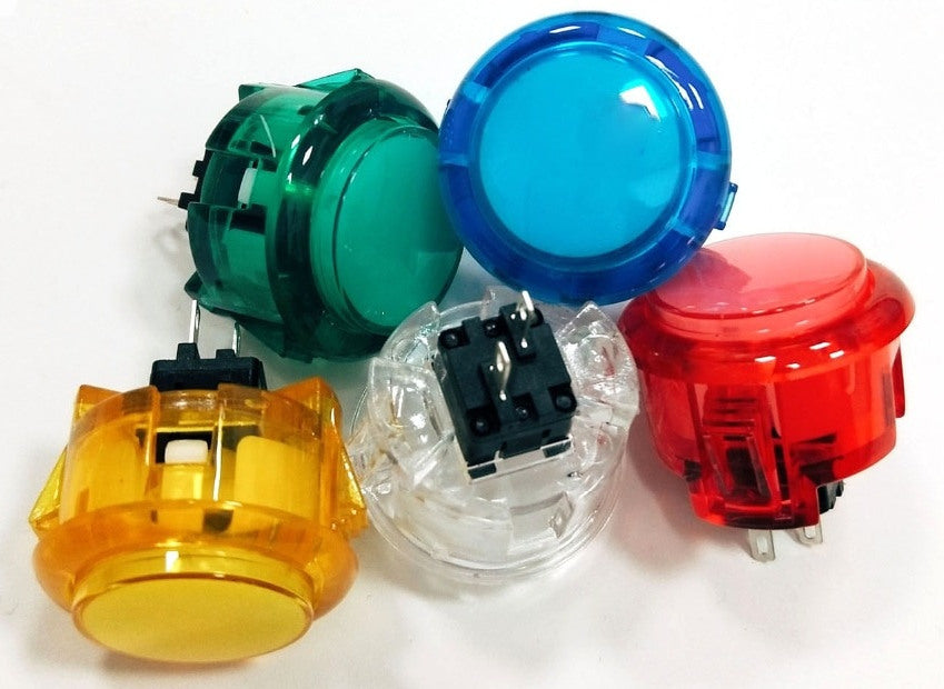 30mm Transparent Arcade Buttons - Ten Pack — PMD Way