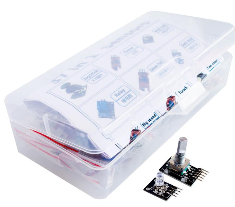 Incredible range of 37 sensor modules in one box - ideal for Arduino, Raspberry Pi and more - from PMD Way with free delivery, worldwide