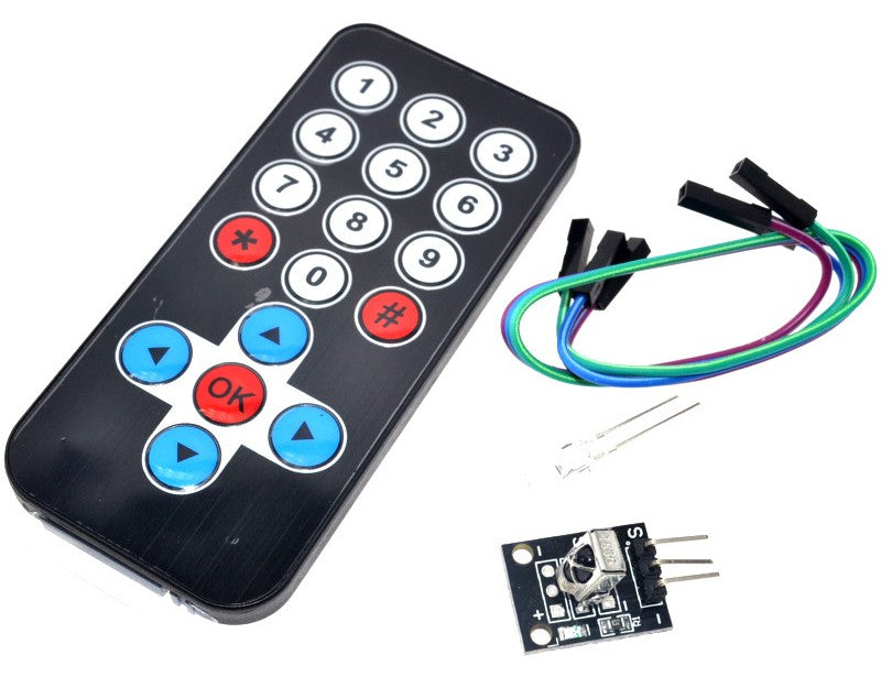Experiment and use infra-red with your Arduino or other platform using the 38kHz Infra Red Remote Transmit Receive Bundle from PMD Way with free delivery worldwide