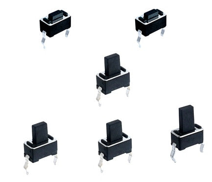 Narrow 3 x 6mm Tactile Buttons - 100 Pack — PMD Way