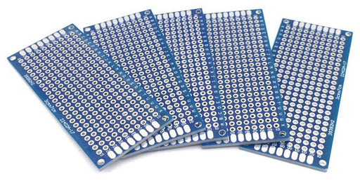 Double Sided 3x7cm Prototyping PCBs - 5 Pack from PMD Way with free delivery worldwide
