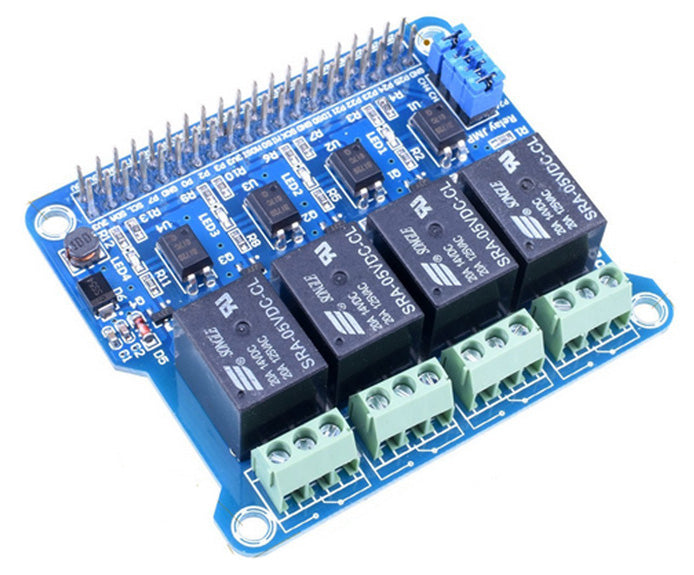 Four Channel Relay HAT for Raspberry Pi from PMD Way with free delivery worldwide