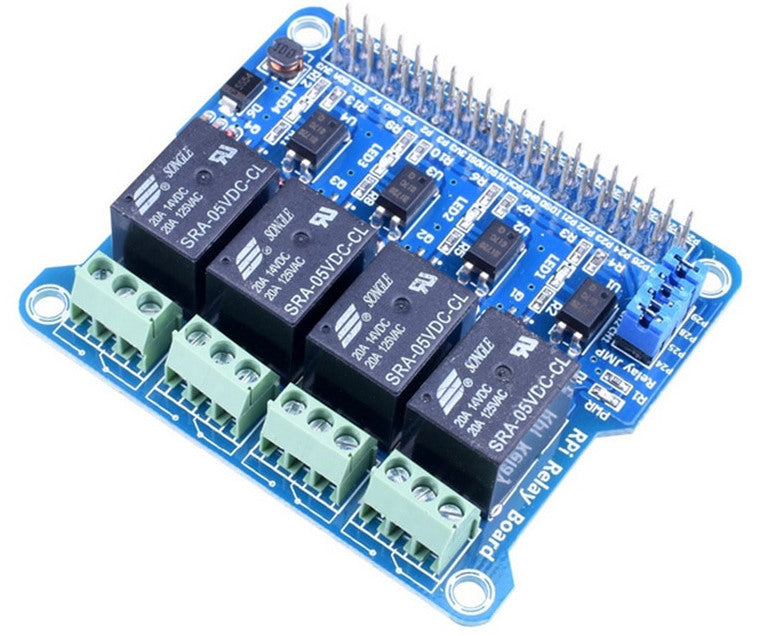 Four Channel Relay HAT for Raspberry Pi from PMD Way with free delivery worldwide