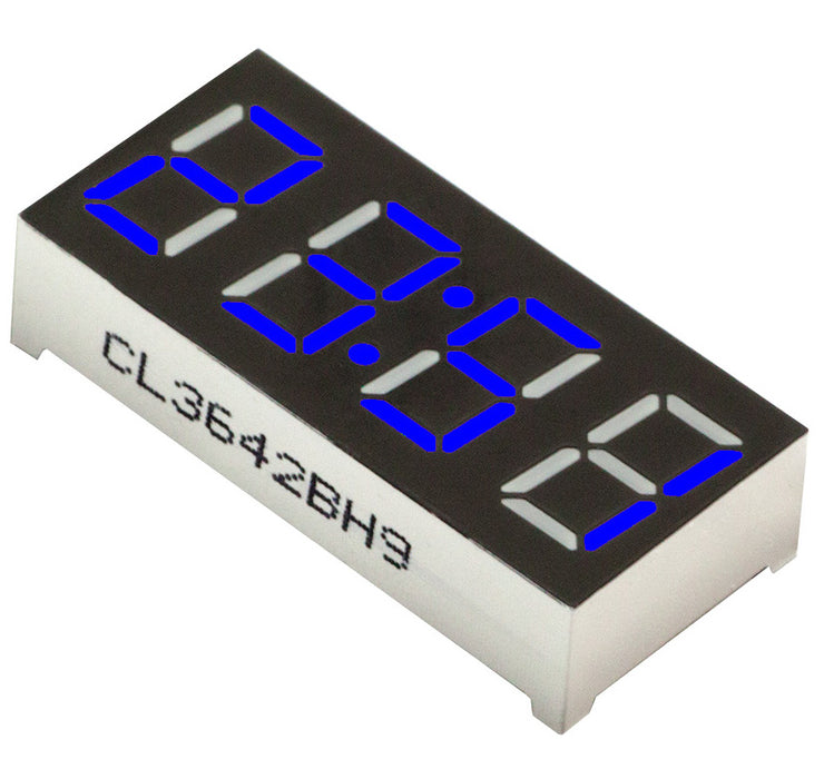0.36" 4-Digit 7-segment LED Clock Display - Blue - CA - 5 Pack from PMD Way with free delivery worldwide