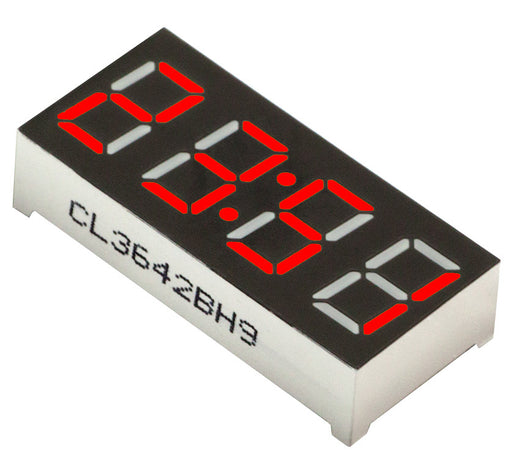 0.36" 4-Digit 7-segment LED Clock Display - Red - CA - 5 Pack from PMD Way with free delivery worldwide