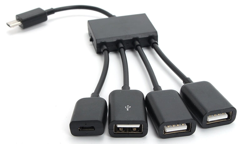 Useful 4 in 1 Micro USB to Three USB OTG Cable from PMD Way with free delivery worldwide