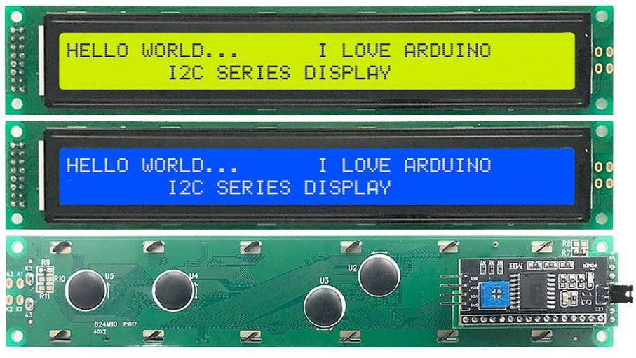 4002 Character LCD Modules with I2C Interface - 5 Pack from PMD Way with free delivery worldwide
