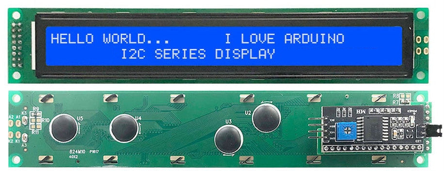 4002 Character LCD Modules with I2C Interface - 5 Pack from PMD Way with free delivery worldwide