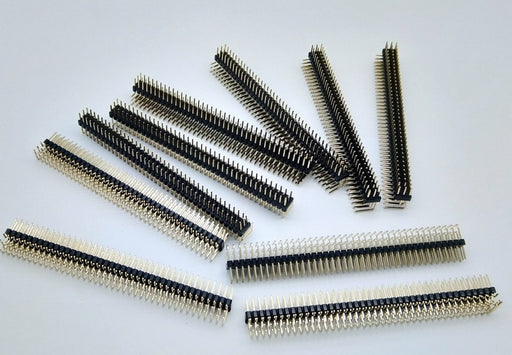 Break-away 40x3 Right Angle Male Header Pins - 10 Pack from PMD Way with free delivery worldwide