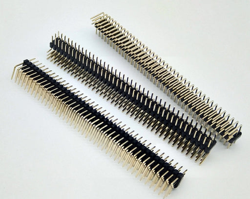 Break-away 40x3 Right Angle Male Header Pins - 10 Pack from PMD Way with free delivery worldwide