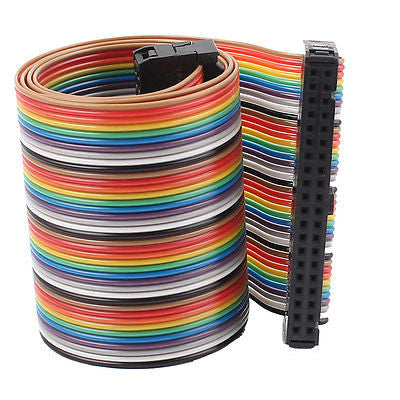 20cm 40 way Rainbow IDC Cable for Raspberry Pi — PMD Way