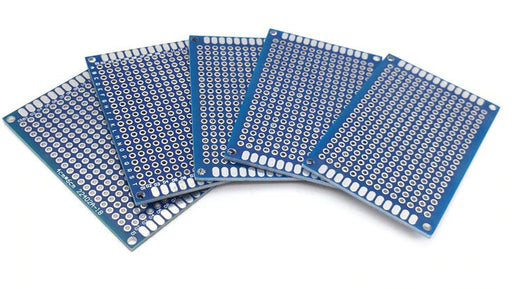 Double Sided 4x6cm Prototyping PCBs - 5 Pack from PMD Way with free delivery worldwide