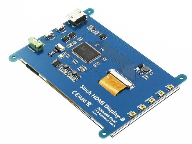 5 inch 800 x 480 TFT Capacitive Touch LCD with HDMI Input for Raspberry Pi and more from PMD Way with free delivery worldwide