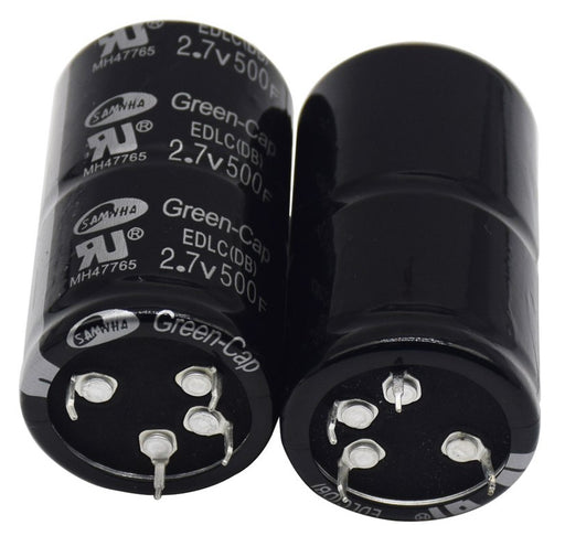 Quality 500F 2.7V Super Capacitors in packs of two from PMD Way with free delivery worldwide
