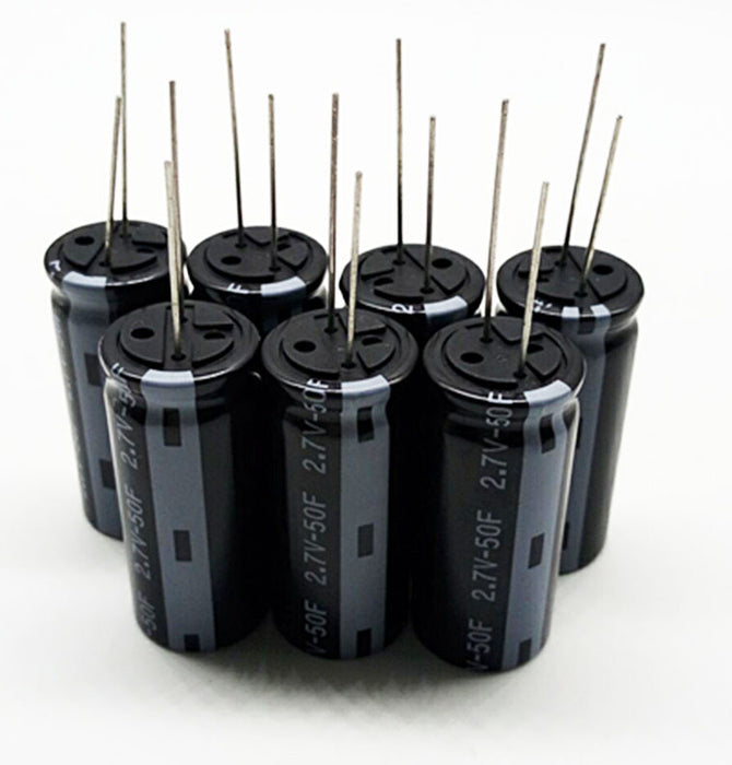Quality 50F 2.7V Super Capacitors in packs of ten from PMD Way with free delivery worldwide